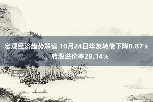 宏观经济趋势解读 10月24日华友转债下降0.87%，转股溢价率28.14%