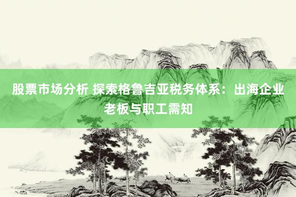 股票市场分析 探索格鲁吉亚税务体系：出海企业老板与职工需知