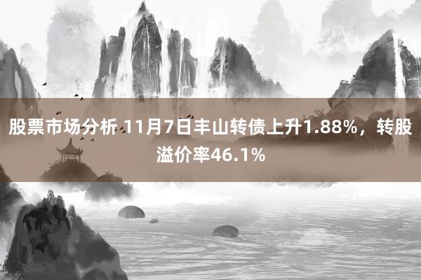 股票市场分析 11月7日丰山转债上升1.88%，转股溢价率46.1%