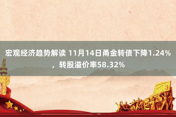 宏观经济趋势解读 11月14日甬金转债下降1.24%，转股溢价率58.32%