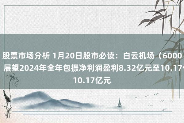 股票市场分析 1月20日股市必读：白云机场（600004）展望2024年全年包摄净利润盈利8.32亿元至10.17亿元