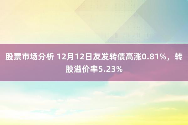 股票市场分析 12月12日友发转债高涨0.81%，转股溢价率5.23%